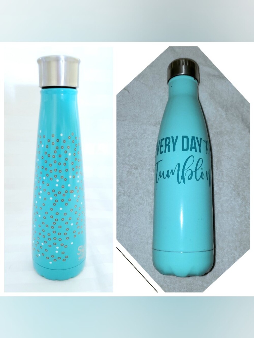 2 Stainless Steel Water Bottle Sip Well Everyday and Living
